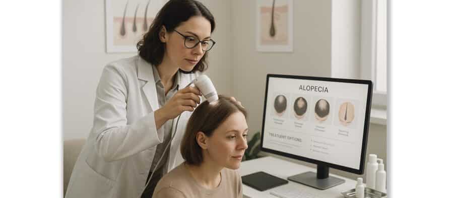 Dermatólogo caída de cabello - Albya