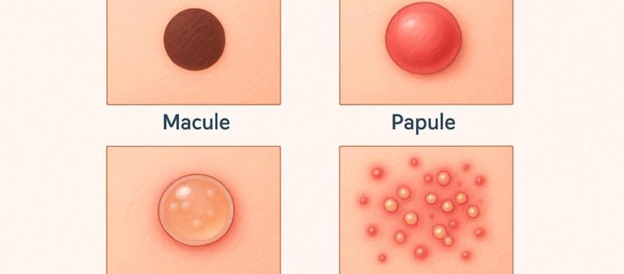 Tipos de lesiones dermatológicas